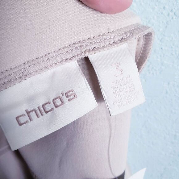 Chicos Cream Tiered Fringe Skirt - Picture 5 of 6